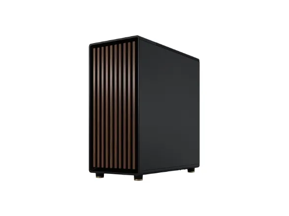 Fractal Design North - Mid tower - ATX - sidepanel med vindue (tonet glas) - ingen strømforsyning (ATX) - charcoal black - USB/Lyd