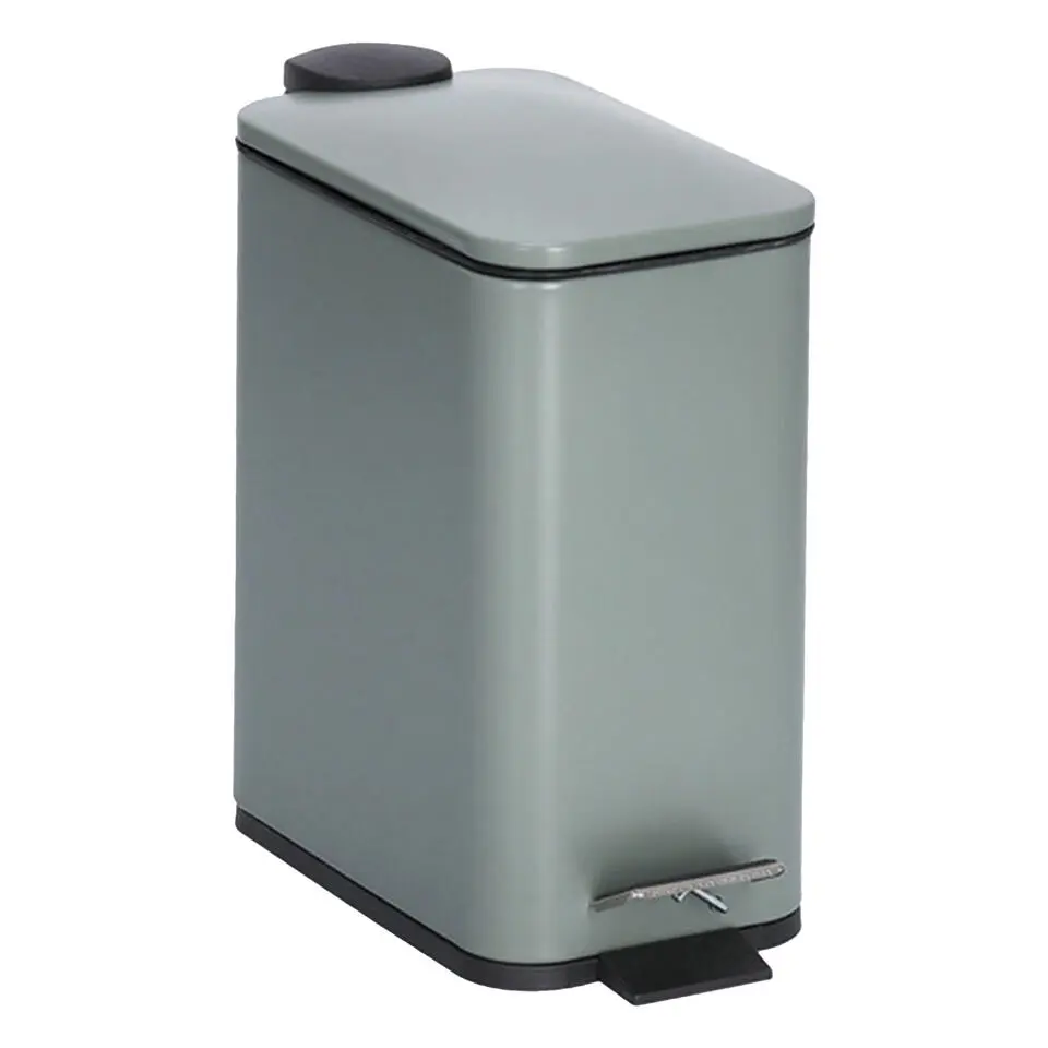 Zeller Prullenbak/pedaalemmer - metaal/kunststof - 5L - soft close