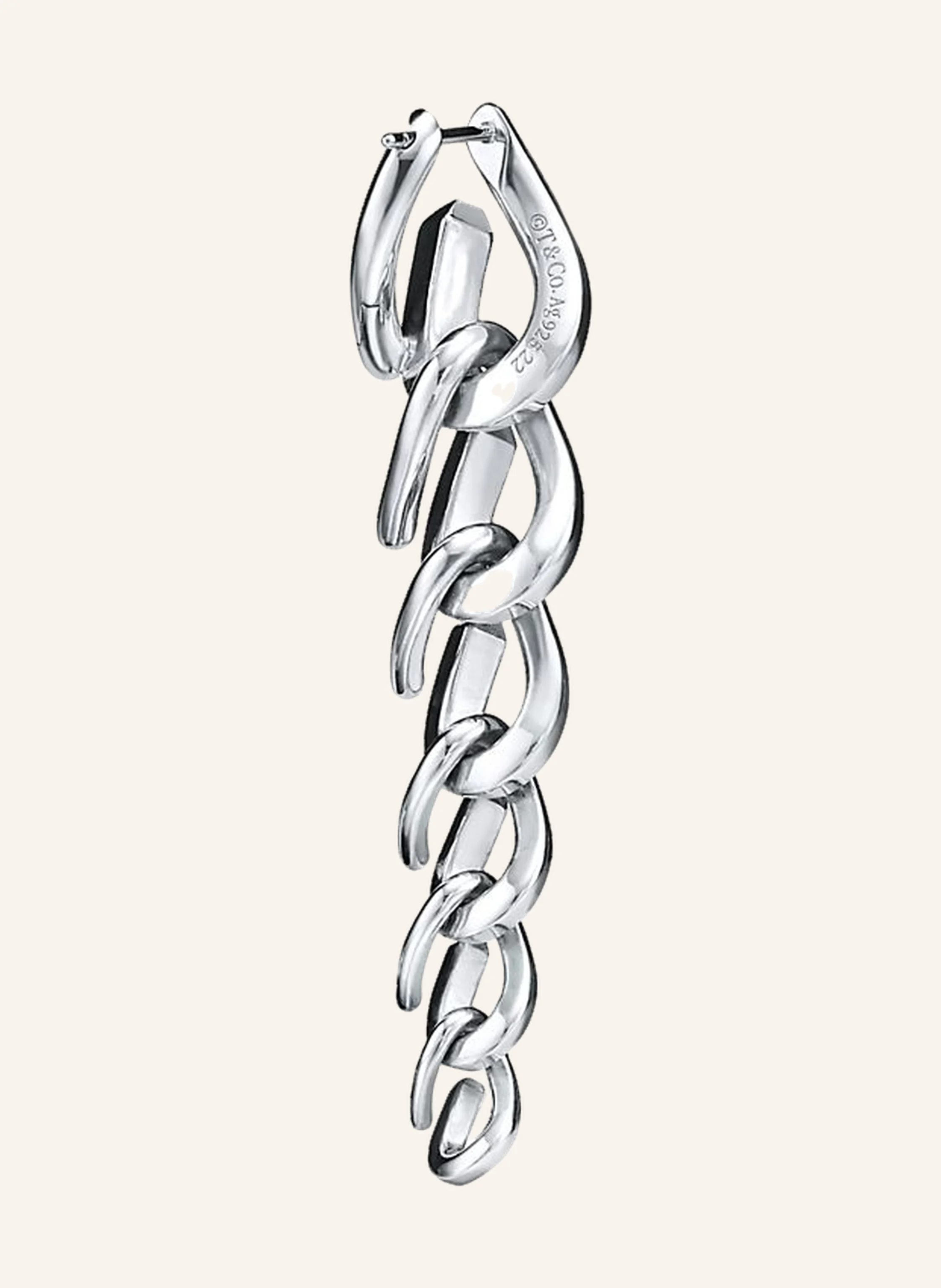 TIFFANY & Co. Tiffany Forge GLIEDEROHRHÄNGER aus hochglanzpoliertem Sterlingsilber