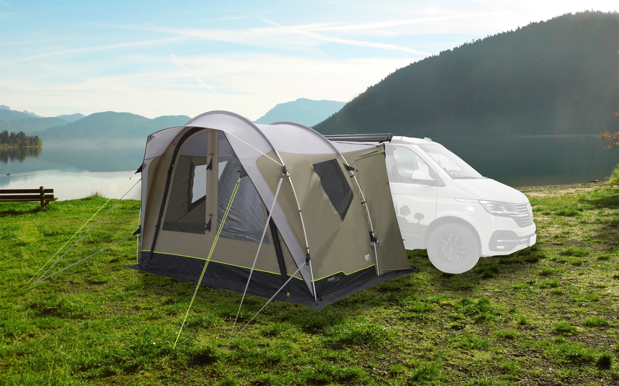 Outwell Seacrest Vorzelt für Campingbusse 1 bis 2 Personen Grün