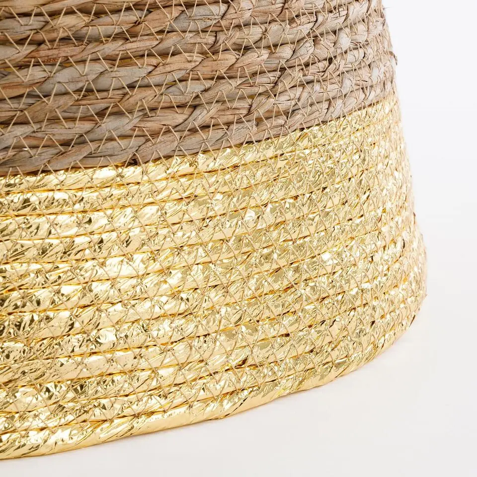 Mica Decorations Kerstboomrok - H26 x Ø58 cm - Zeegras - Goud