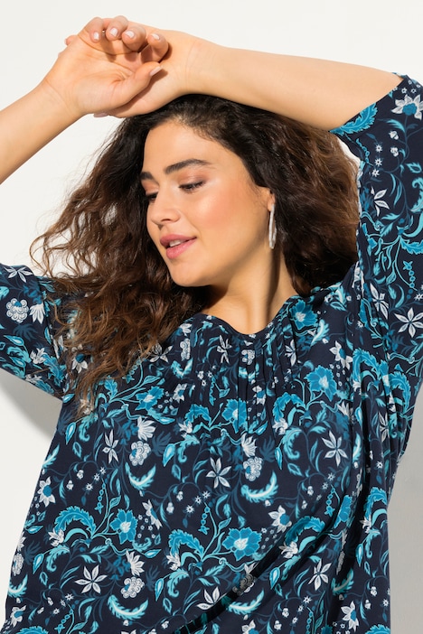 Shirt, Biesen, A-Linie, Rundhals, 3/4-Arm