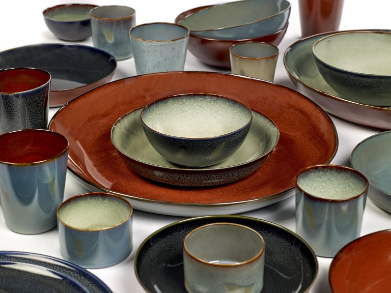Serax Terres de Rêves by Anita le Grelle diep bord Ø21 smokey/dark blue