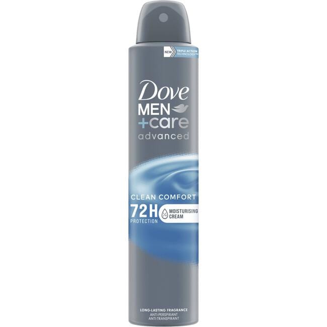 Dove Men+Care Advanced Clean Comfort Anti-Transpirant Deodorant Spray 200 ML