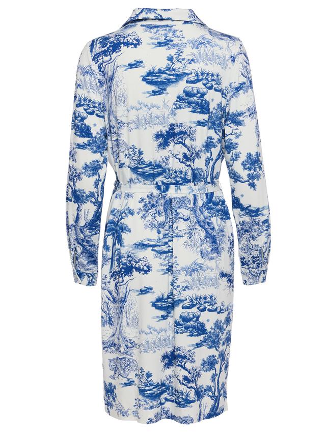 Shirtkleid im Alloverdruck