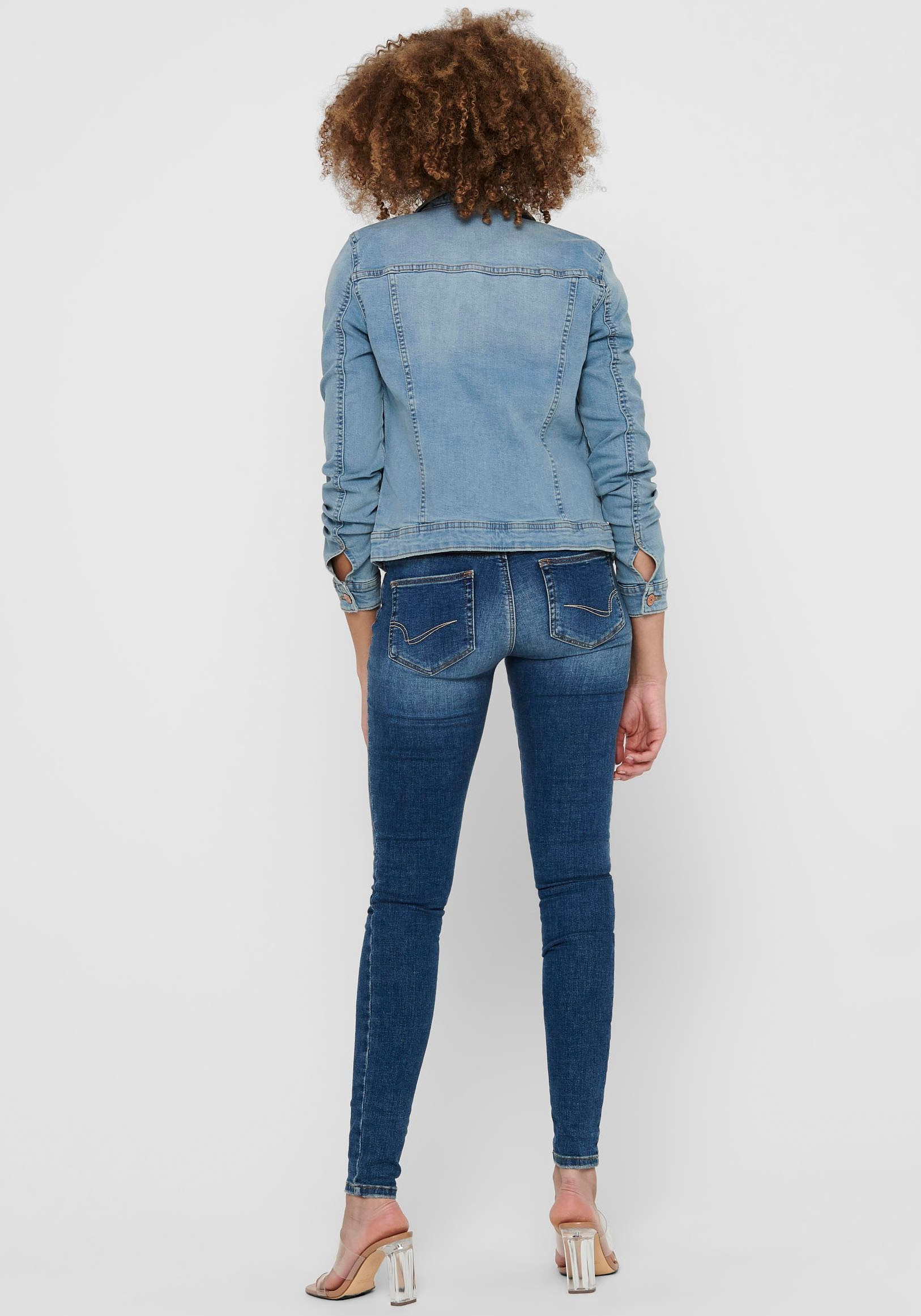 ONLY Jeansjacke »ONLTIA DNM JACKET LB BEX179 NOOS« in modischer Waschung