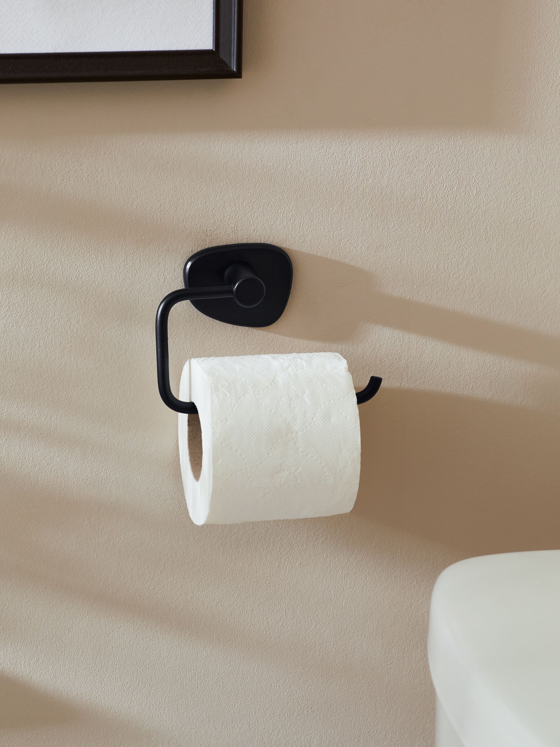 Kiezelkleurige toiletrolhouder