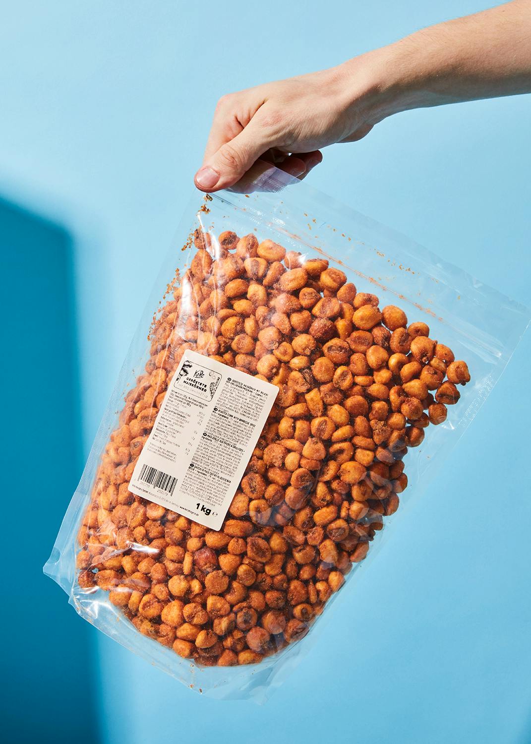 Geröstete Maiskörner mit BBQ-Gewürz 1 kg