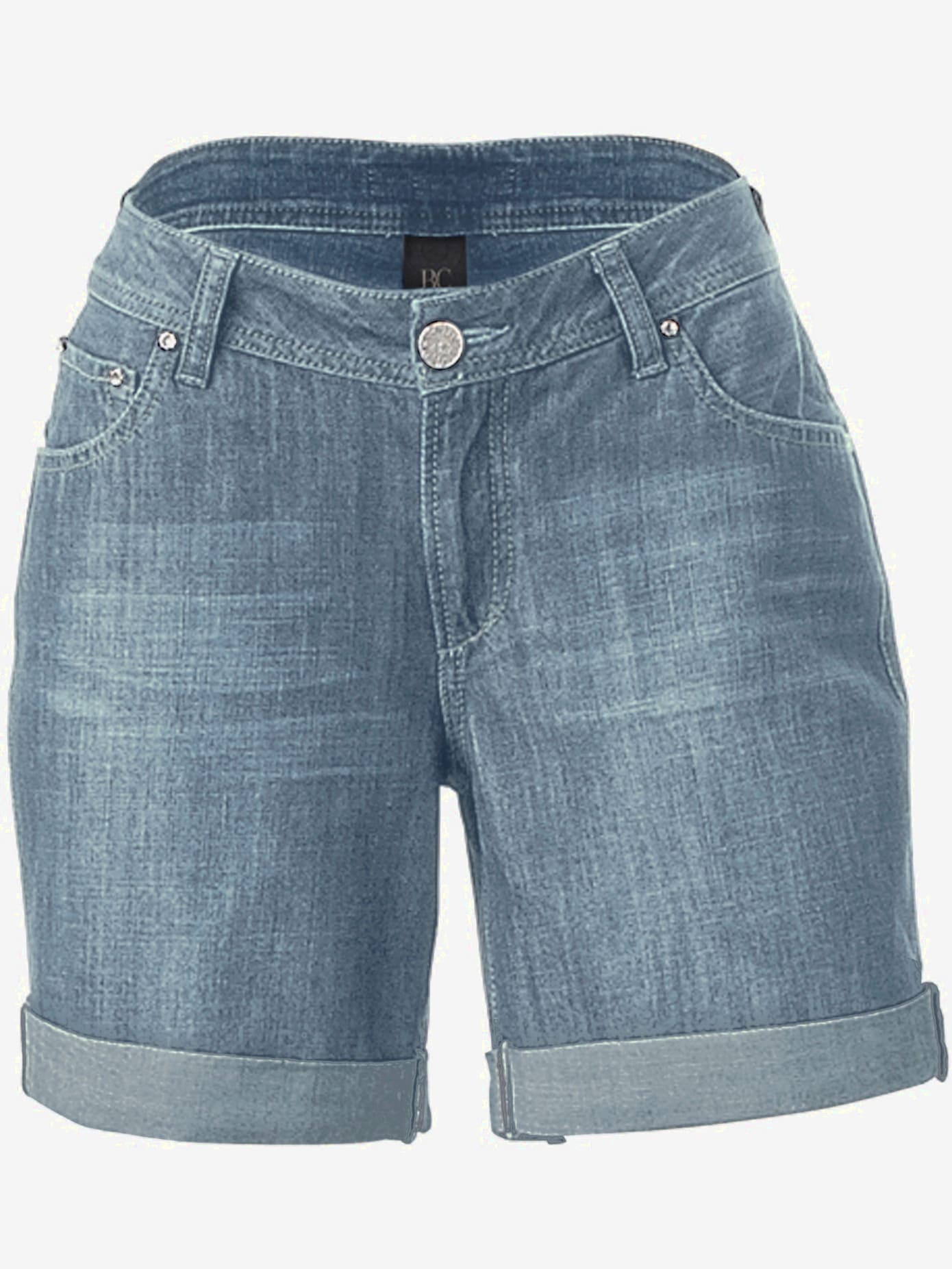 Short en jean coupe droite