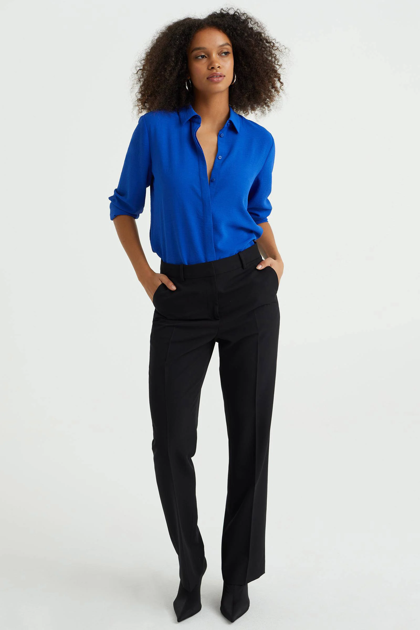 WE Fashion blouse cobalt blauw