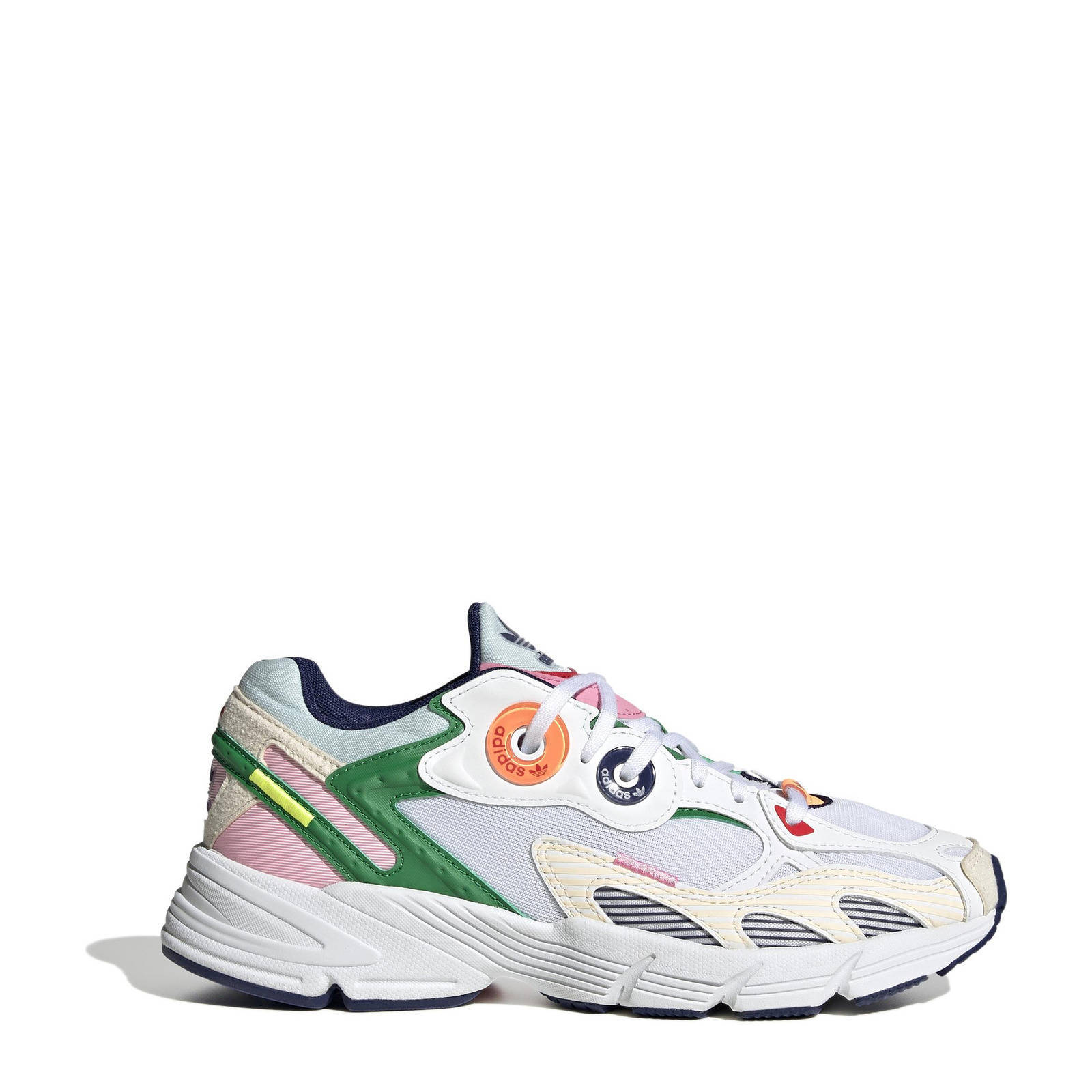 adidas Astir  sneakers wit/groen/roze/geel