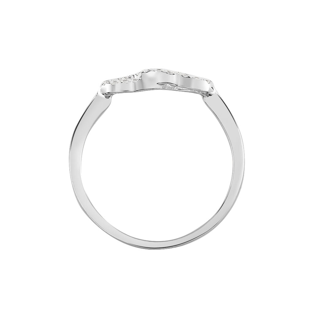 Bague Anne-ael Argent Blanc Oxyde De Zirconium
