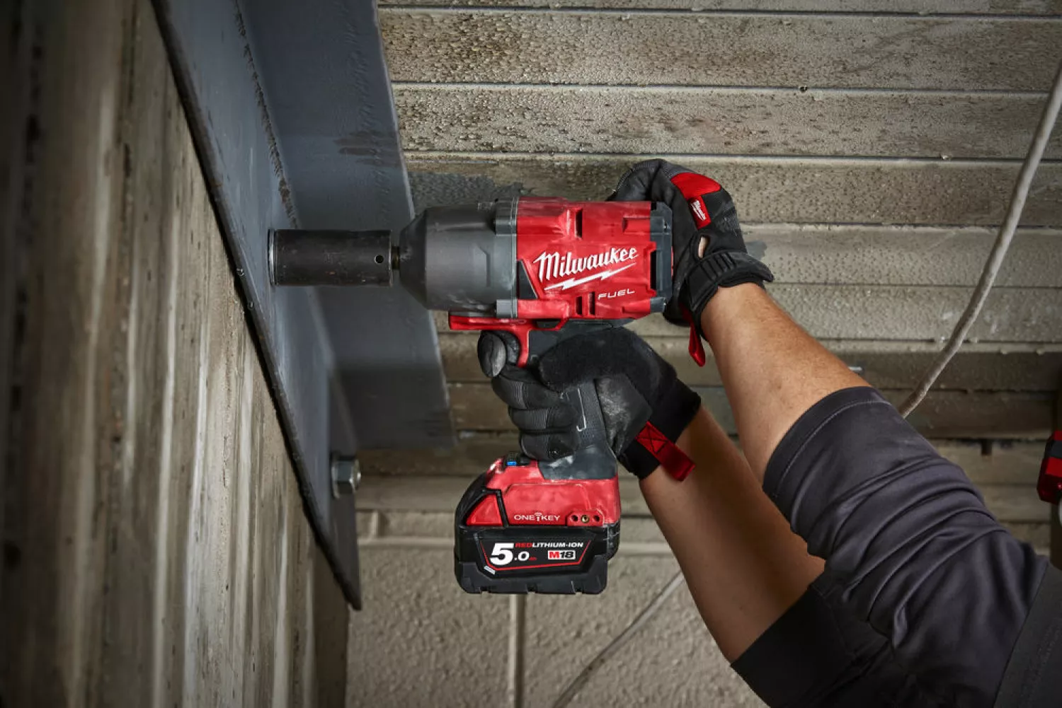 Milwaukee M18 ONEFHIWP12-502X 18V Li-Ion Accu slagmoersleutel set (2x 5,0Ah accu) in HD Box - 1017Nm - 1/2