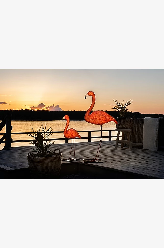 Flamingo LED høyde 70 cm