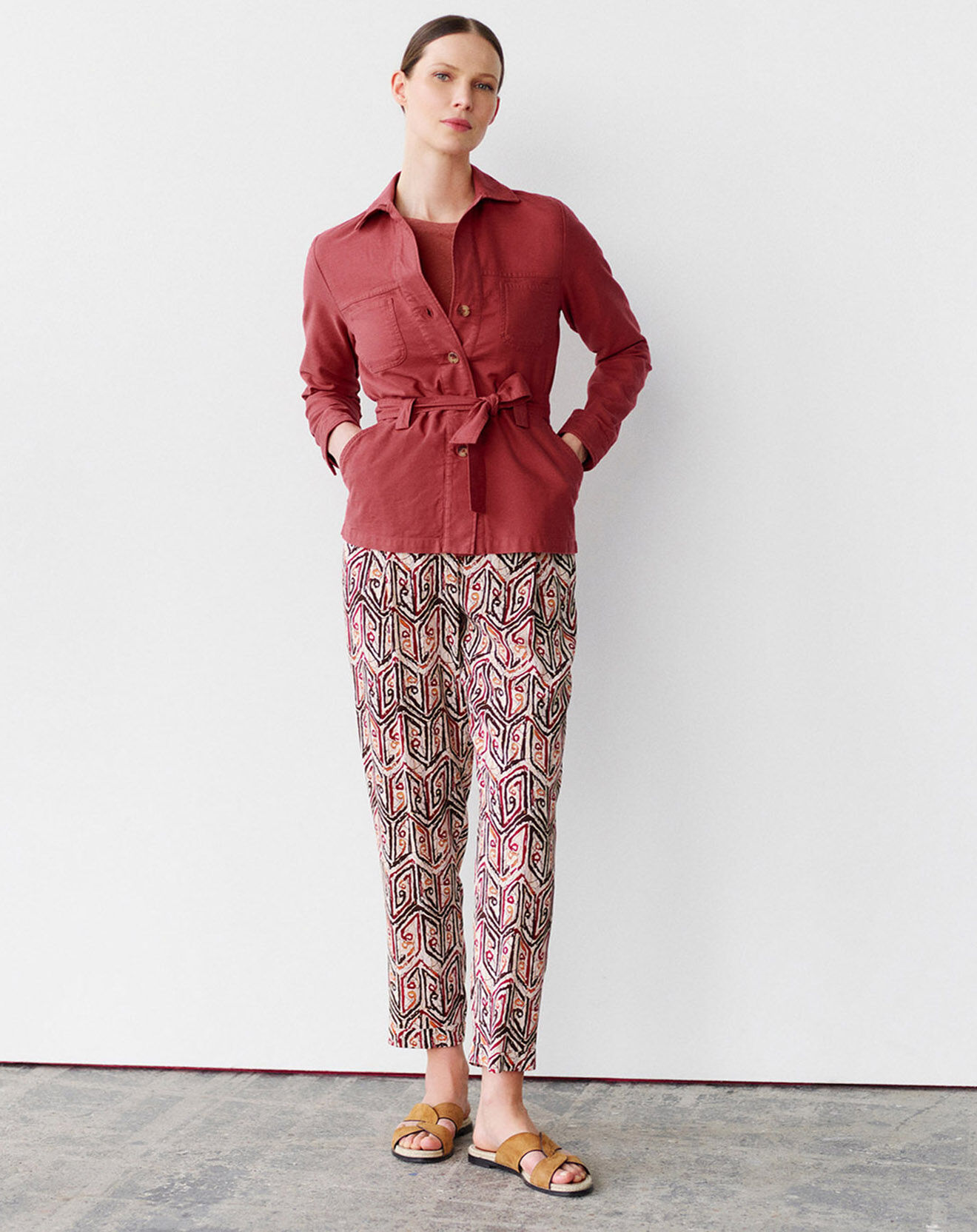 Caroll Veste saharienne Lily rouille