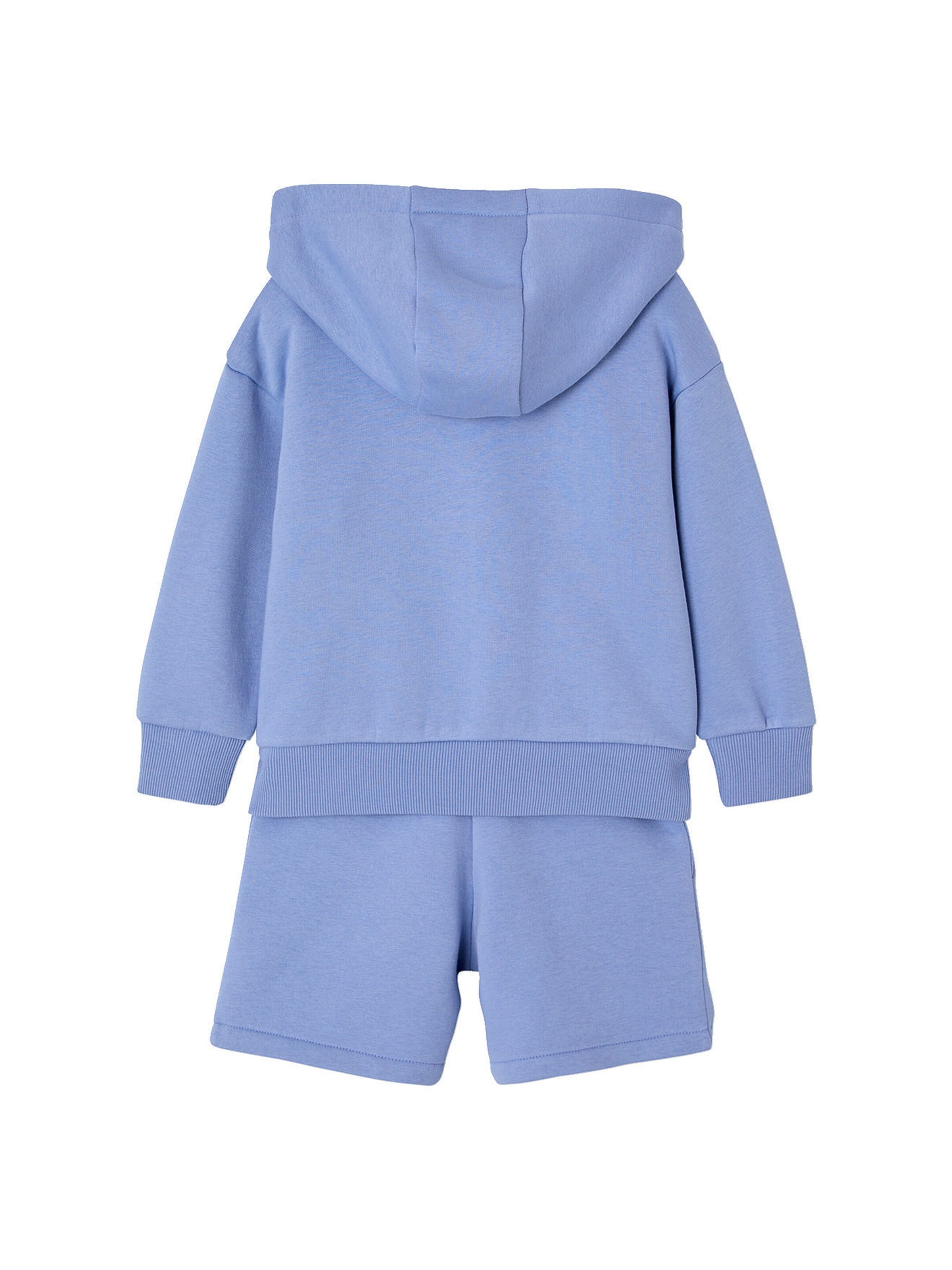 Vertbaudet Jungen Sport-Set: T-Shirt, Sweatjacke & Shorts blau