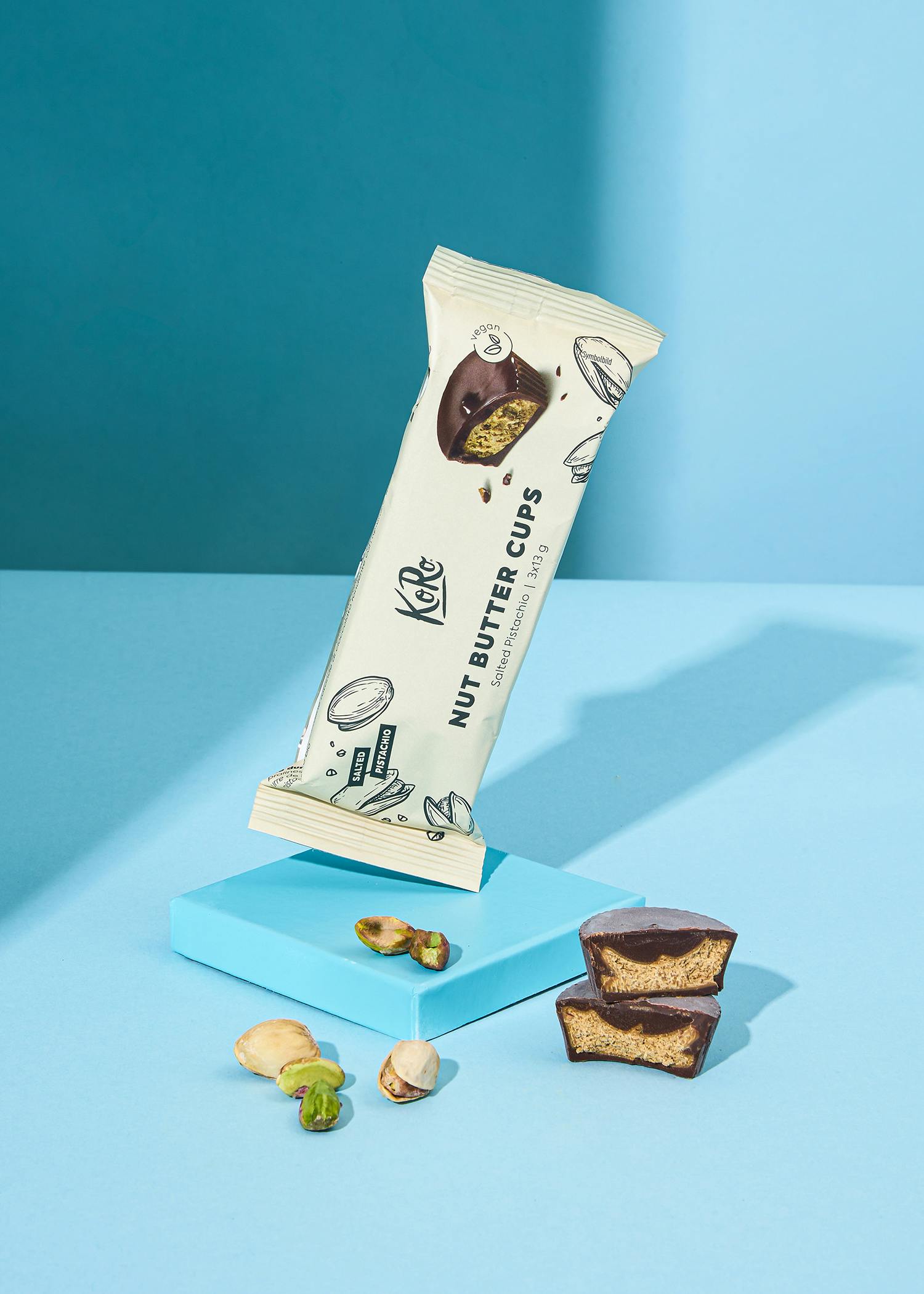 Bio Nut Butter Cups Salty Pistachio 3 x 13 g