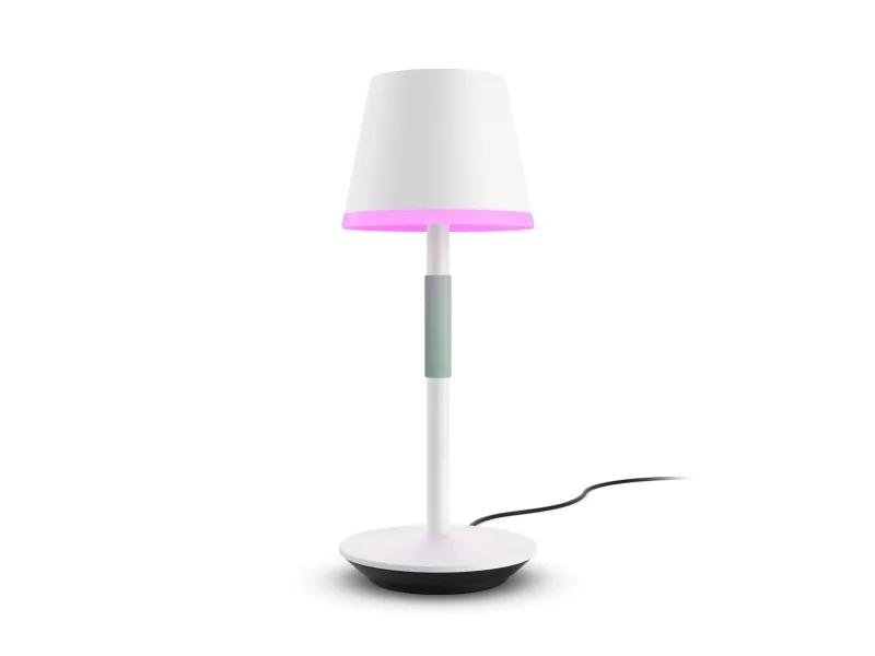 Philips Hue White and Color Ambiance Go - Bordlampe - LED - klasse G - 16 millioner farver - hvid, salviegrønt greb
