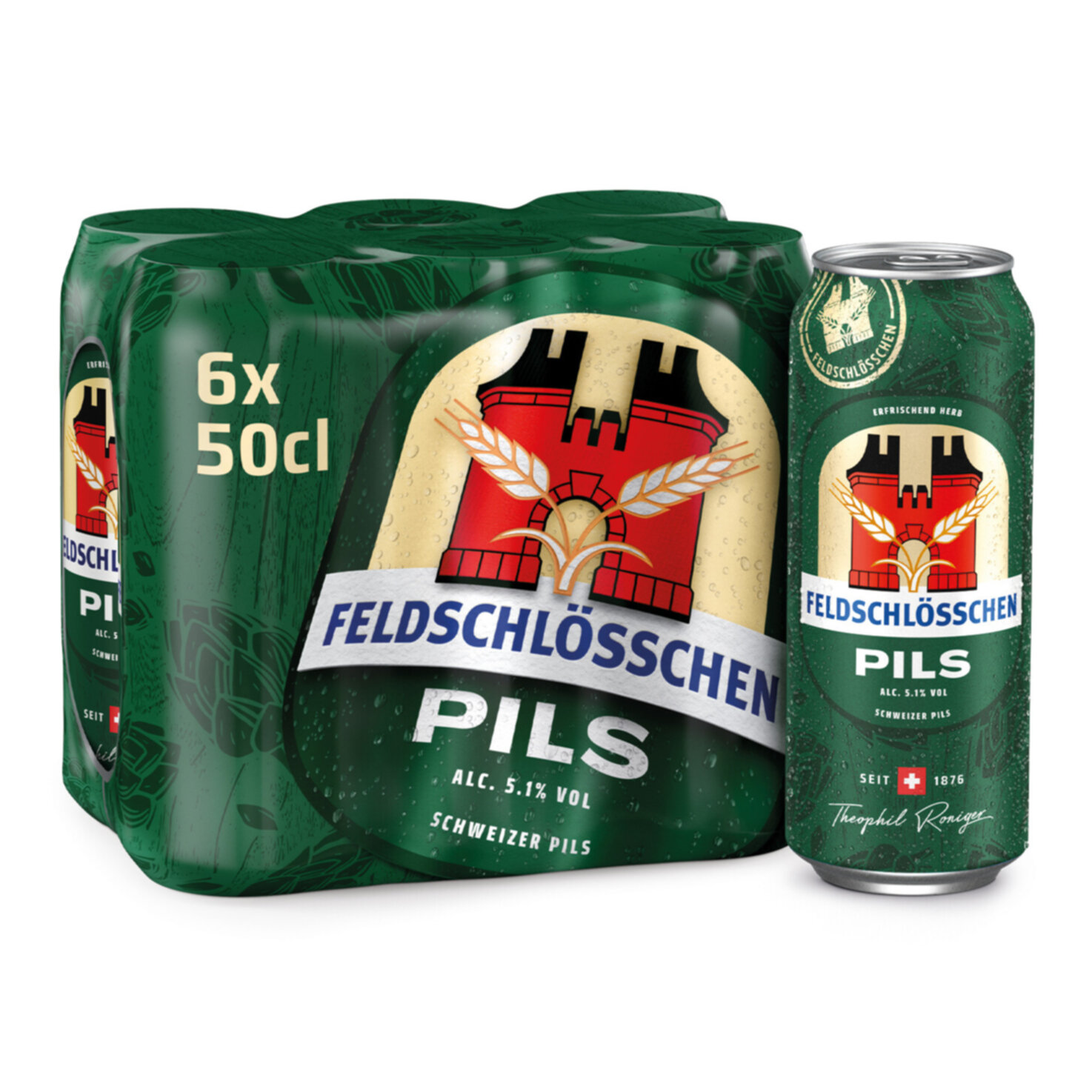 Feldschlösschen Pils Bier 6x50cl -300cl