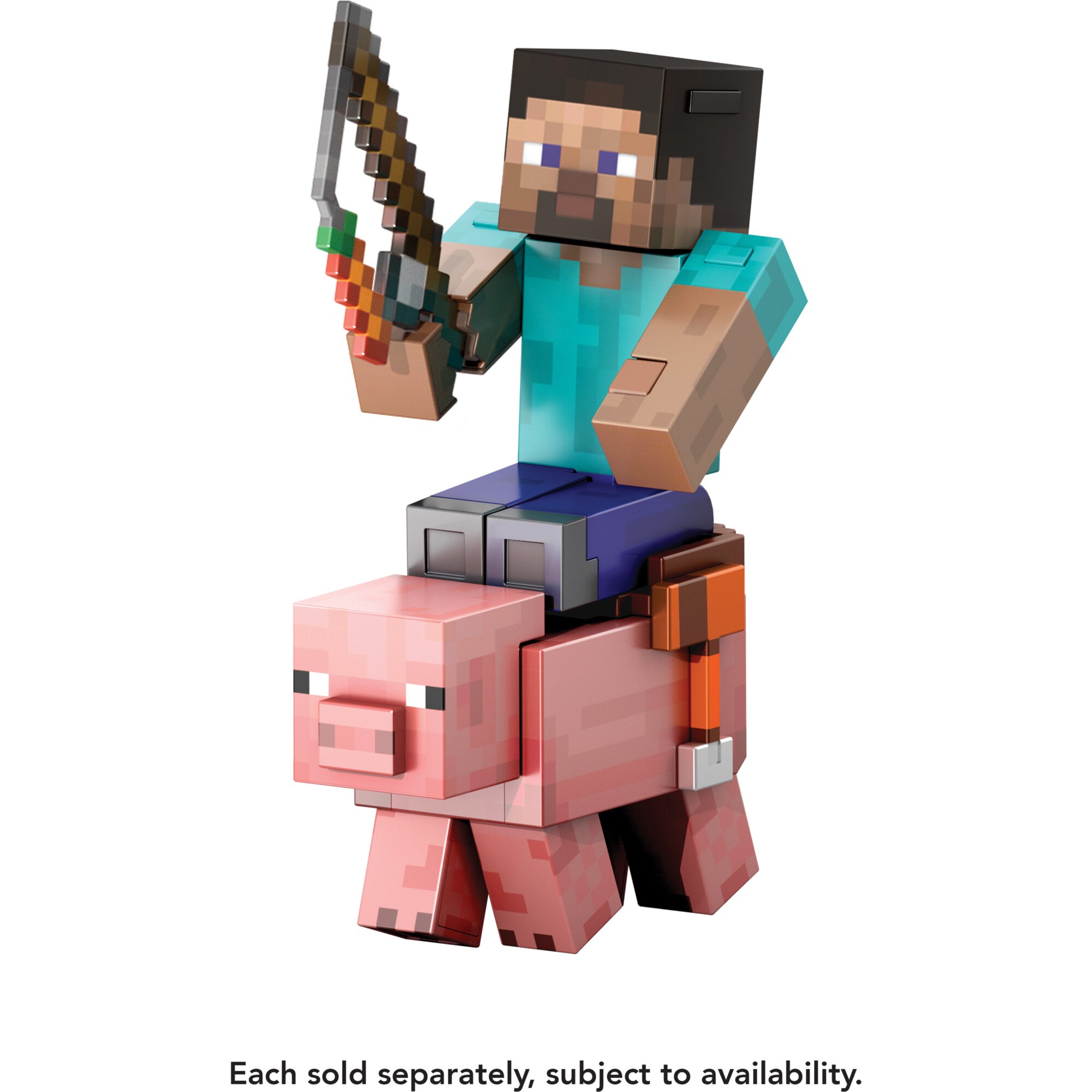 Mattel Spielfigur Minecraft Diamond Level Schwein