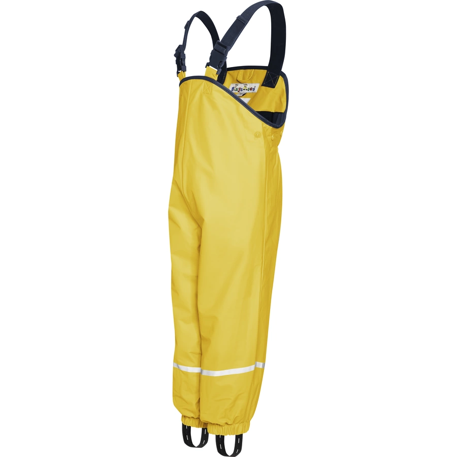 Playshoes Regenlatzhose Fleece gelb