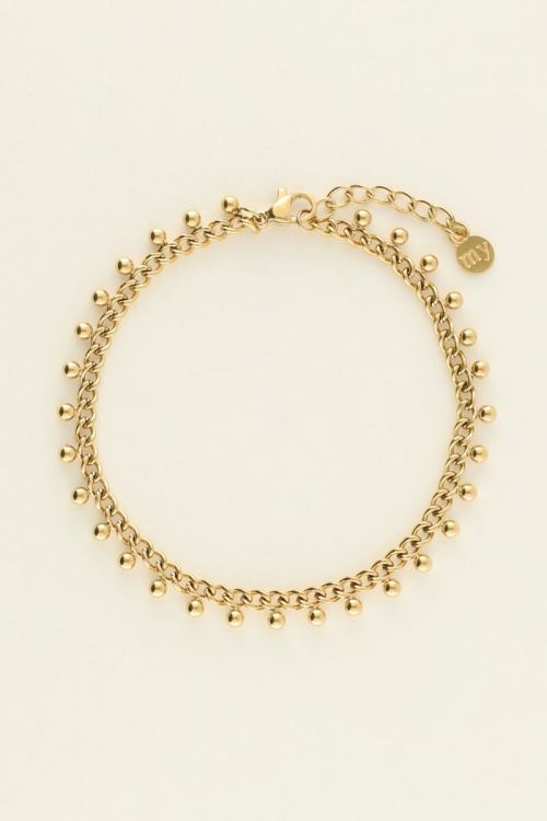 Schakelarmband met bolletjes