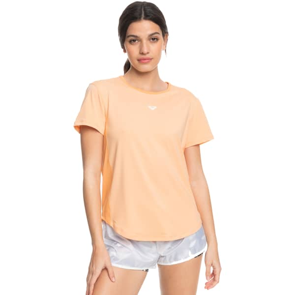 T-shirt trail ROXY PURE PURSUIT MESH TEE W PEACH FUZZ