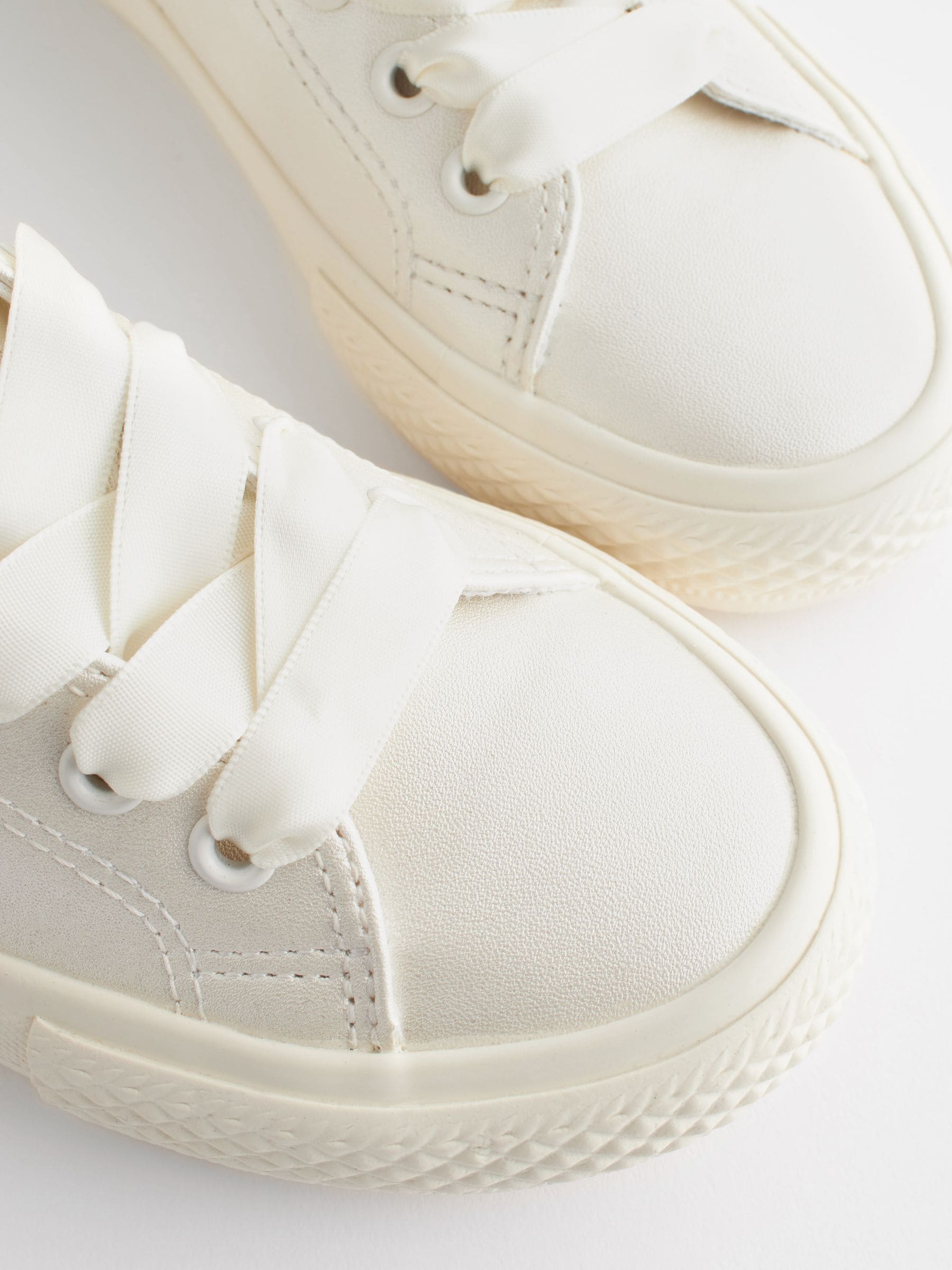 Wit - Gelegenheids-Tulle trainers met Vetersluiting