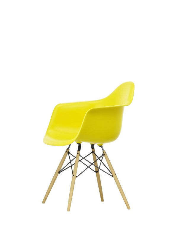 Vitra Eames DAW stoel essen onderstel, Deep Black