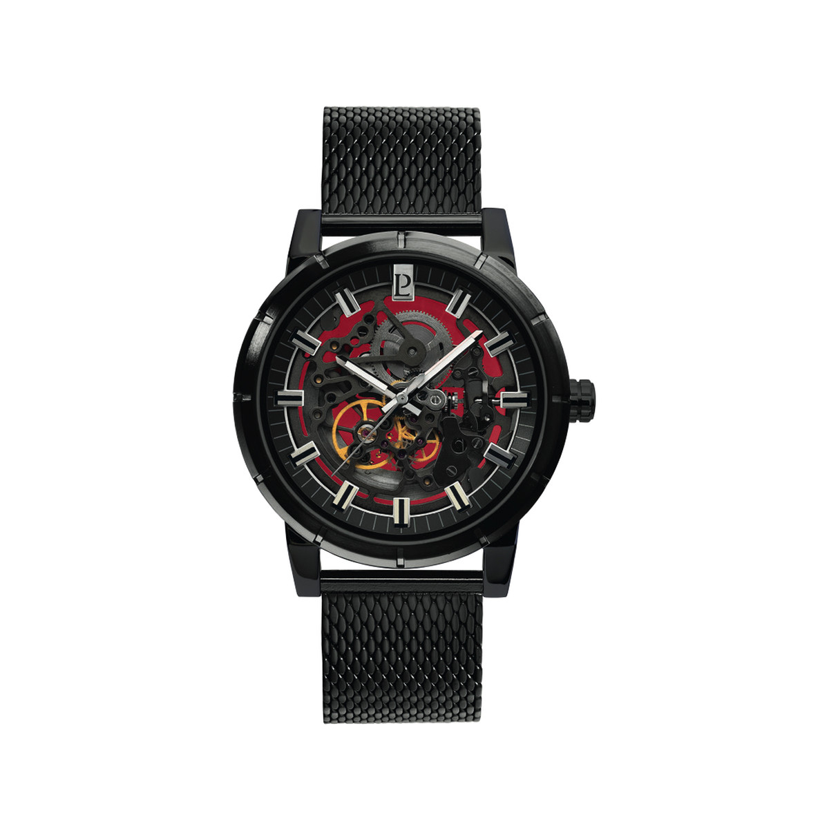 Montre Pierre Lannier homme automatique acier noir