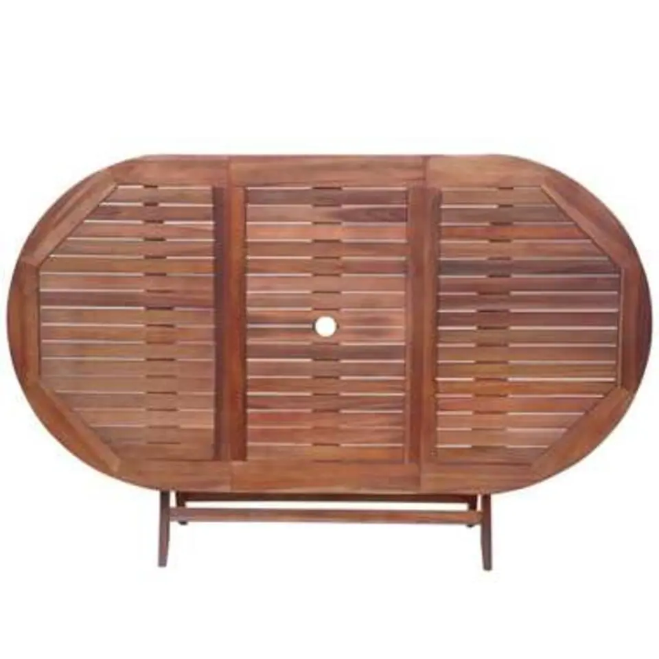 vidaXL - Tuintafel En Stoel - Bruin - Hout