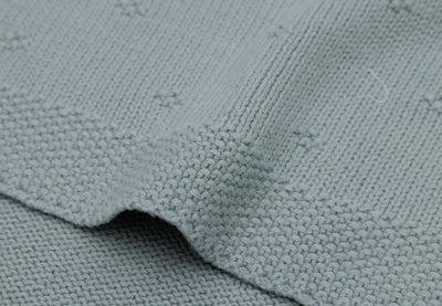Jollein Strikket Teppe Cozy, Sea Green