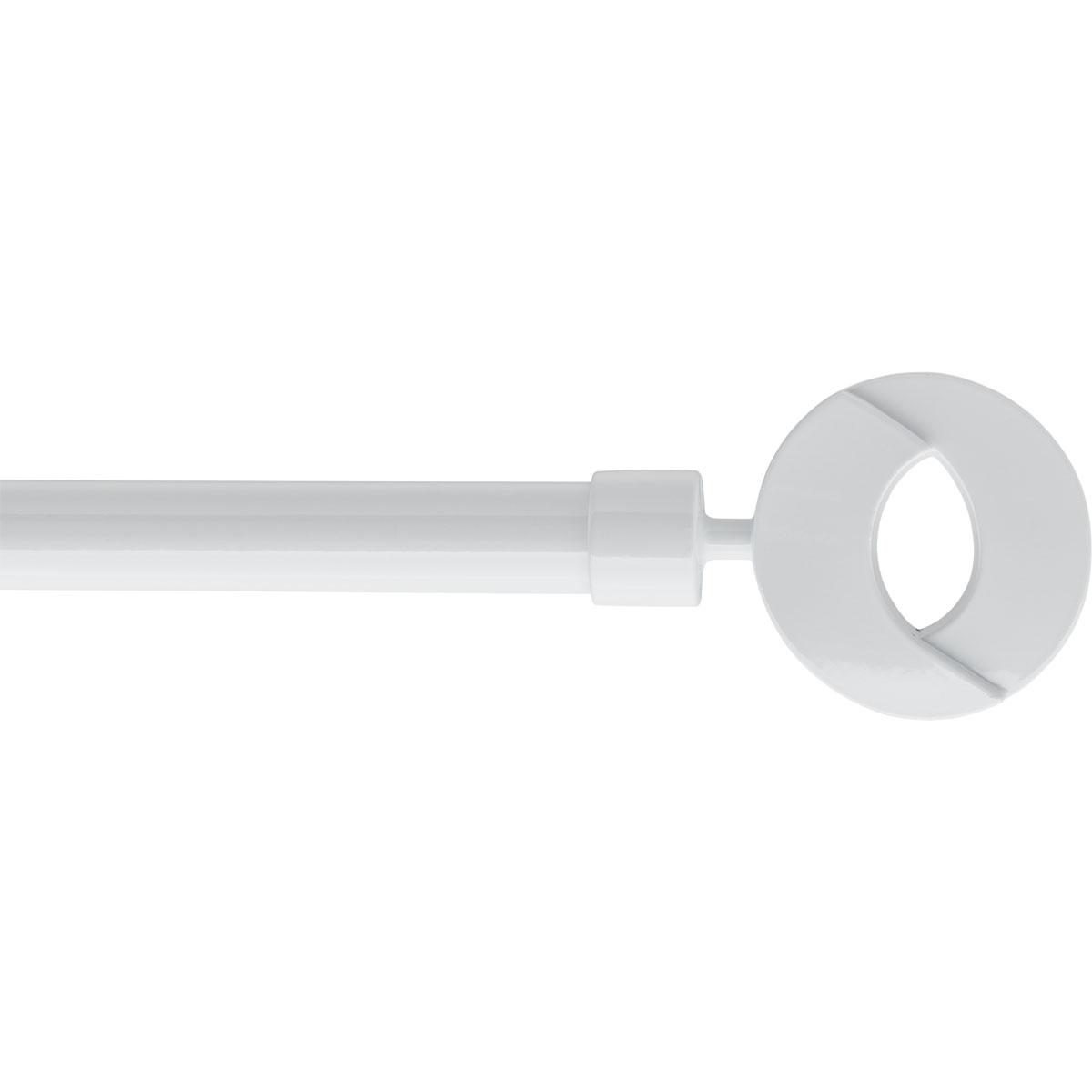 KIT EXT 210 380CM D.19MM EMBOUT NEW LOOK BLANC LAQUE