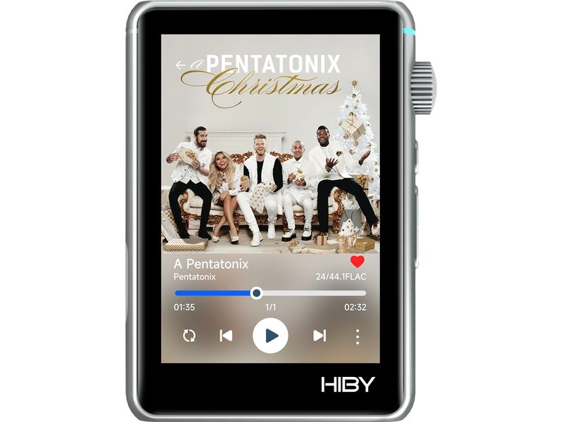 HiBy HiRes-Player R3 II 2025 Silber Hi-Res Musik-Player mit Bluetooth und WiFi