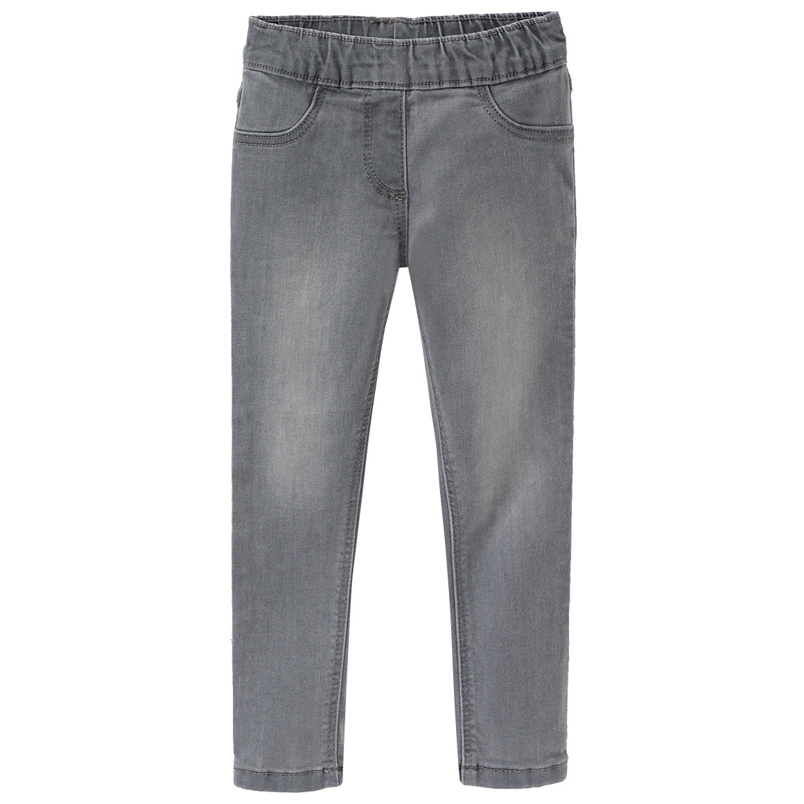 Famy 2 Mädchen Jeggings mit Stretch-Bund blau / grau