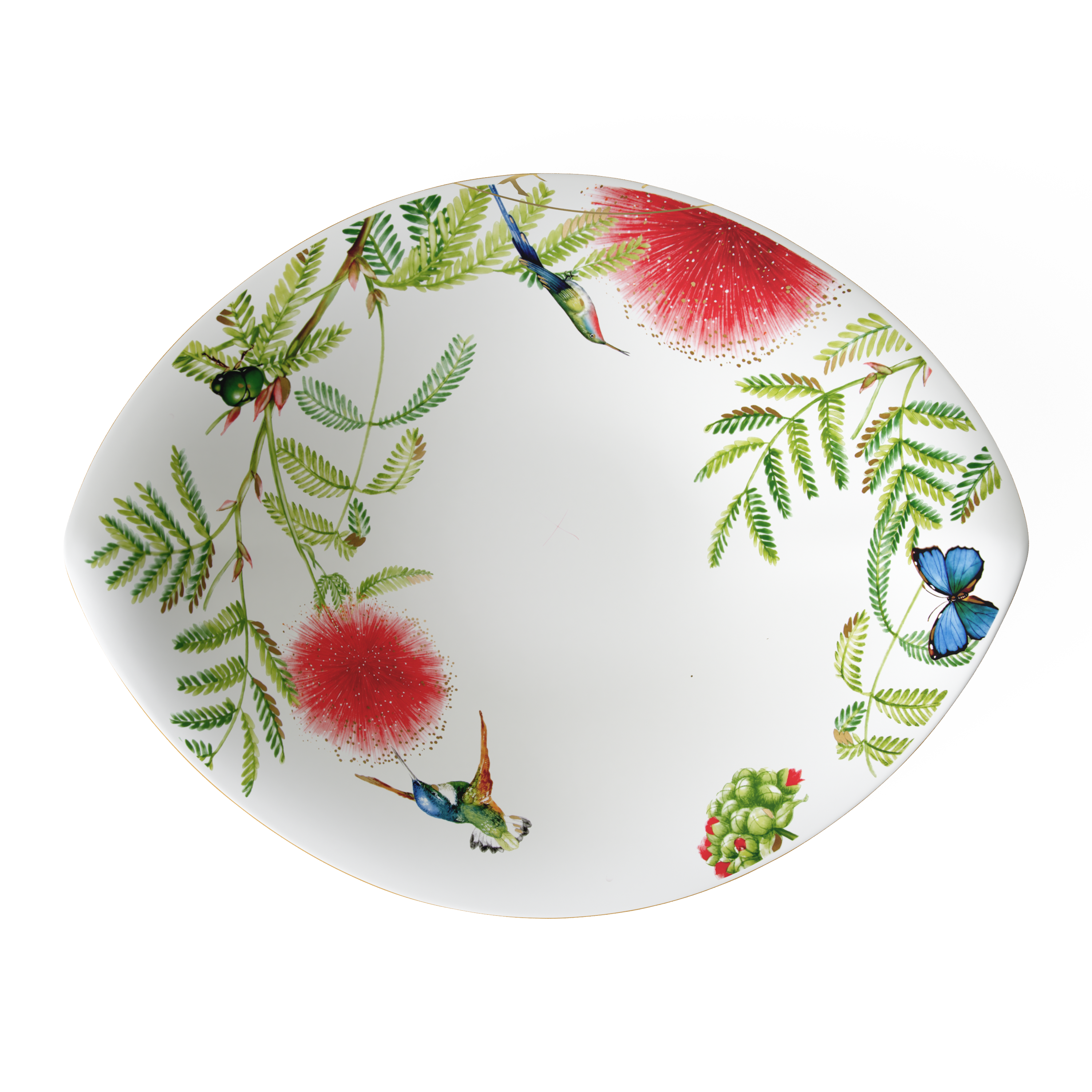 Amazonia Decorative fruit bowl Multi-colored, 23.7 oz, Premium Bone Porcelain
