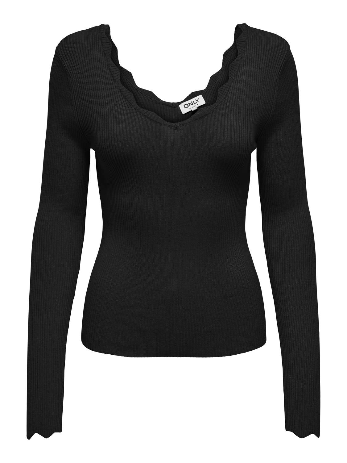 ONLJULIE Strickpullover Black