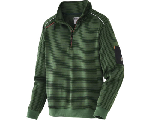 Terrax gebreide trui, donkergroen/zwart, maat 3XL