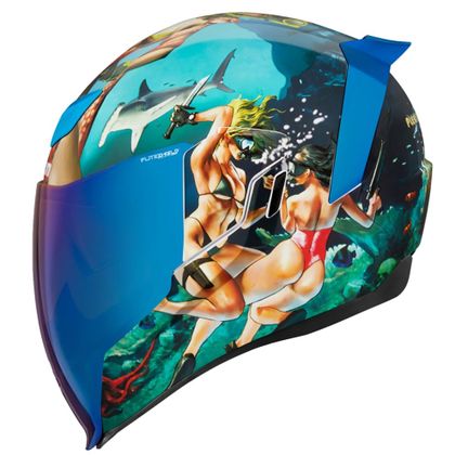 Casque Icon AIRFLITE - PLEASUREDOME 4 - Bleu