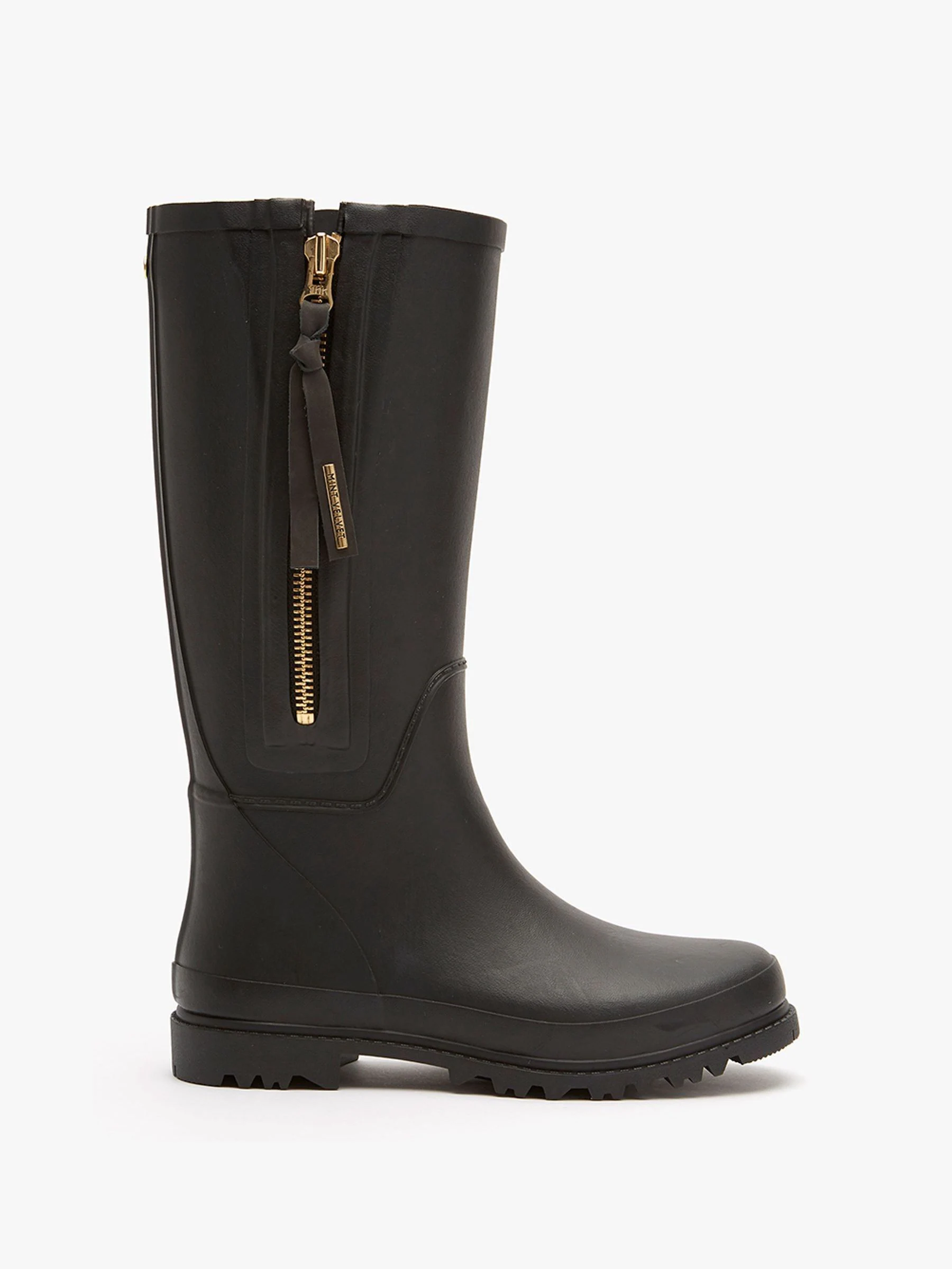 Zwart - Mint Velvet April regenlaarzen met rits