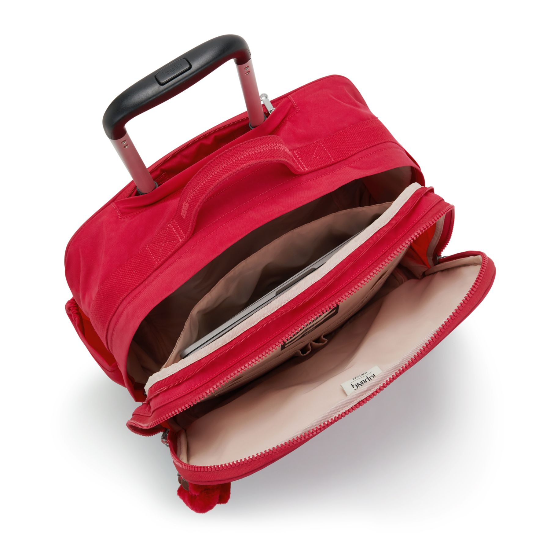 NEW STORIA Sac d'école à 4 roues pour enfants avec compartiment pour ordinateur - True Pink