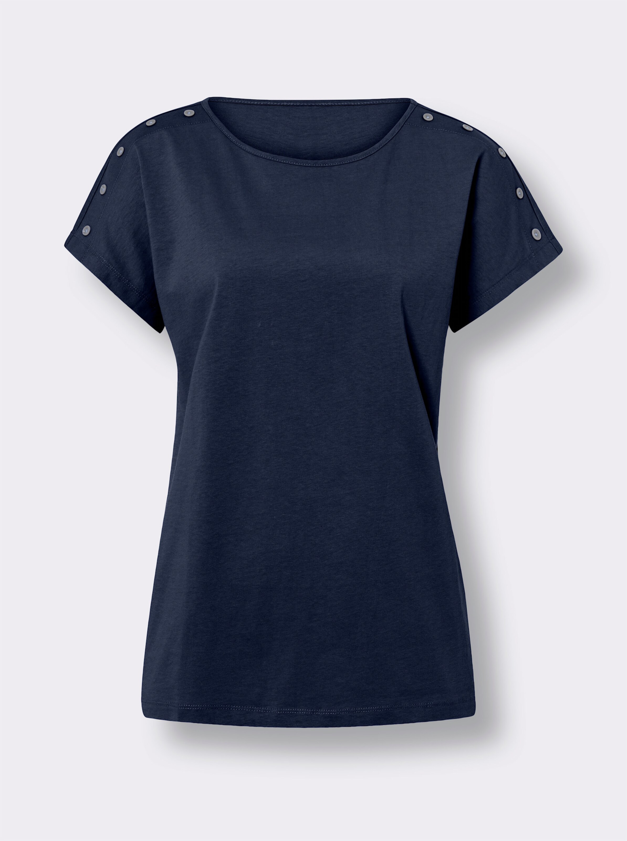 Shirt mit U-Boot-Ausschnitt