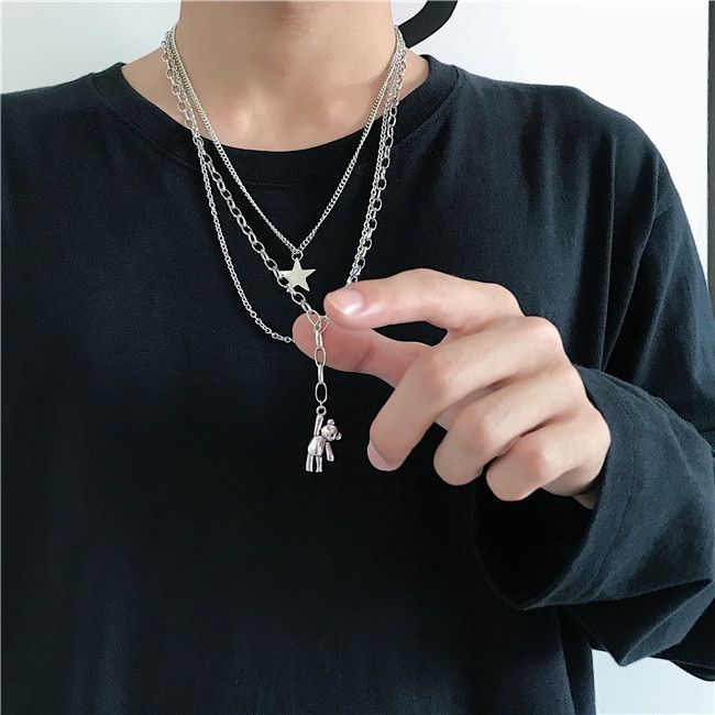 Malnia Home - Ster hanger ketting / Beer hanger ketting / Ketting / Set
