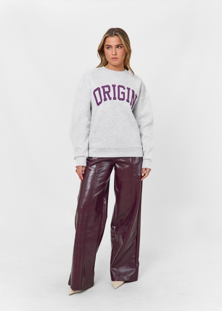 Origin sweater lichtgrijs