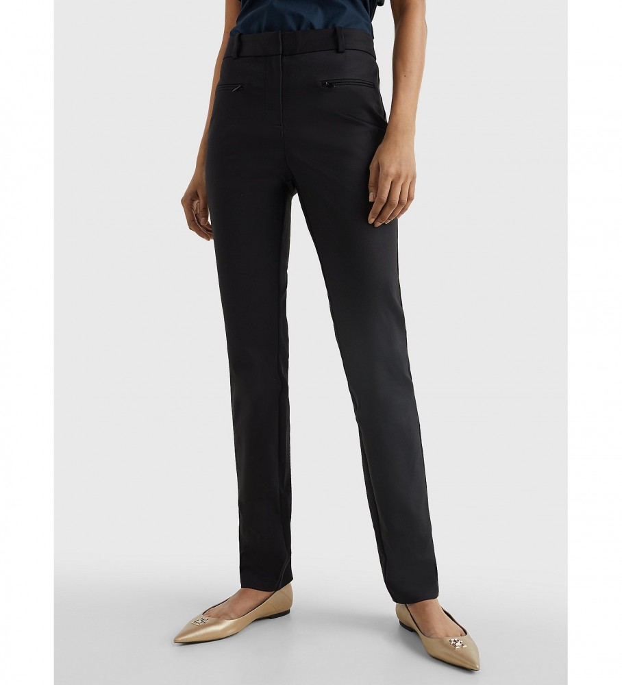 Calças Tommy Hilfiger Heritage Slim, pretas
