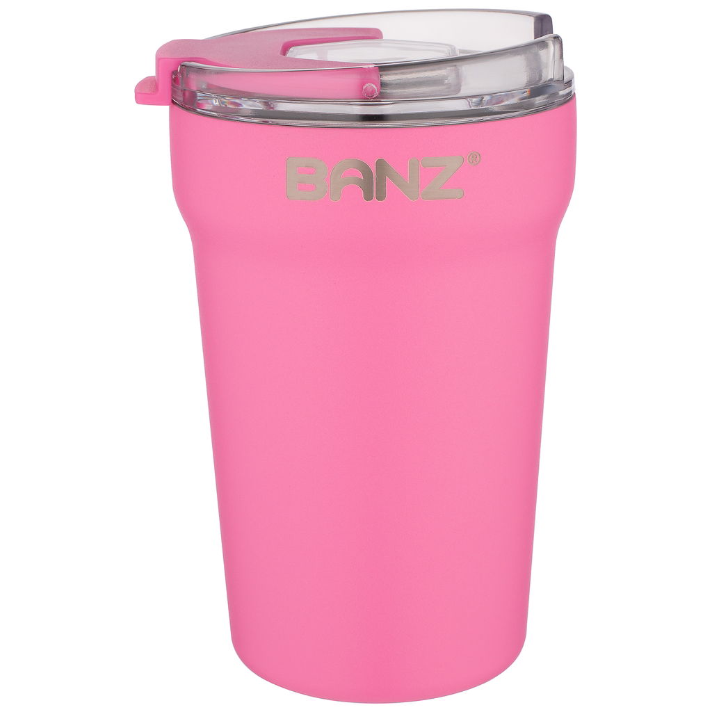 BanzBanz   schmaler Reisebecher wildflower pink
