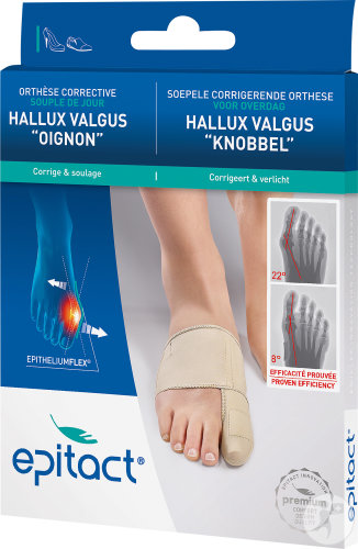 Epitact Orthèse Corrective Hallux Valgus A L'Epithélium Souple S 1 Pièce (0521BE)