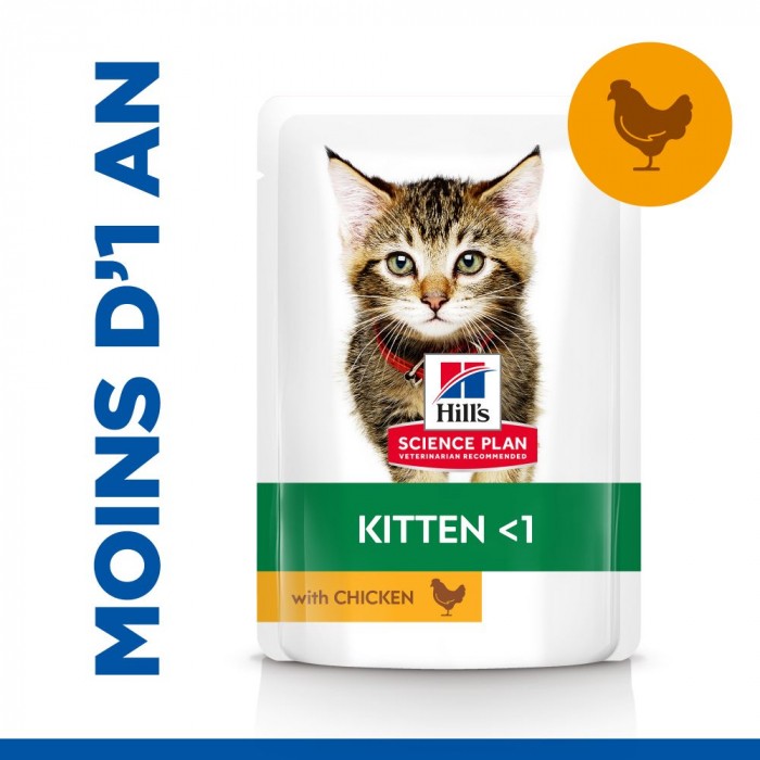 HILL'S Science Plan Kitten en Sachets - Pâtée pour chaton