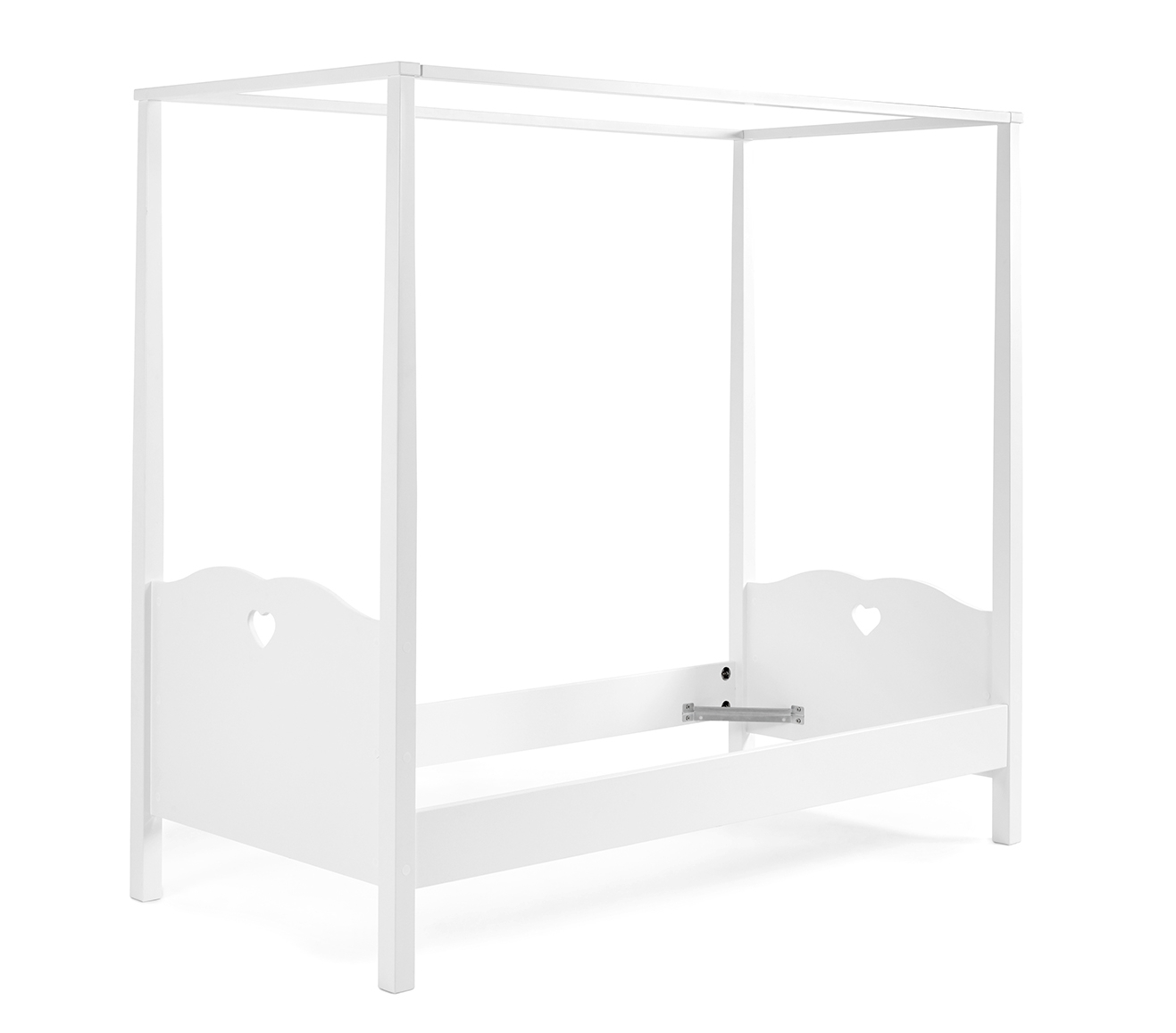 Himmelbett AMORI - weiß - 90x200 cm