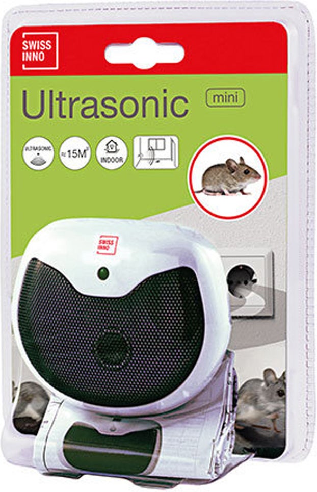 SwissInno Solutions knaagdier verdrijver ultrasoon 1,5W 30 m²